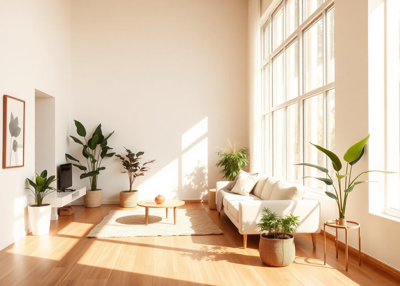 Bright, welcoming sober living interior